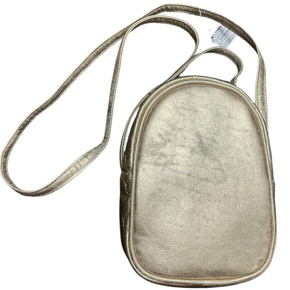 The Children Place Girl’s Gold Quilted Heart Crossbody Bag NWT - Picture 2 of 9